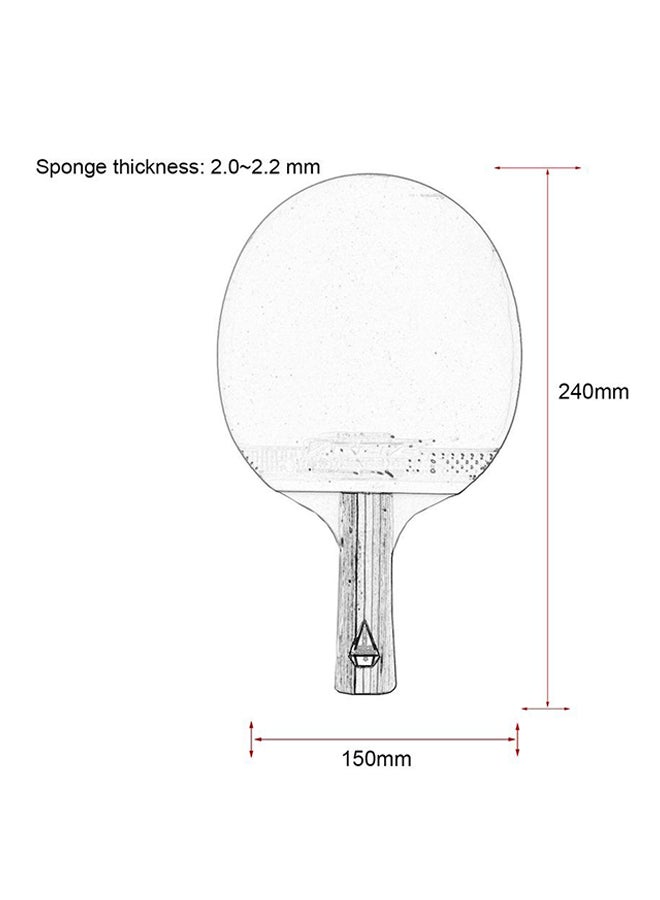 OUTAD 1 Star Ping Pong Paddle Short And Long Handle Table Tennis Bat - Image 4