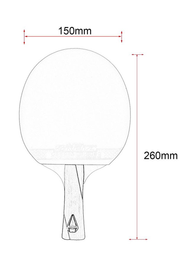 أوتاد 4 ستار مضرب تنس الطاولة بينج بونج بمقبضين قصير وطويل - Image 4