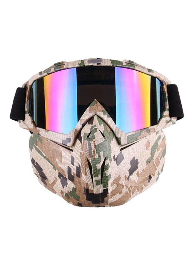 OUTAD Detachable Helmet Mask Motorcycle Goggles  - Image 1