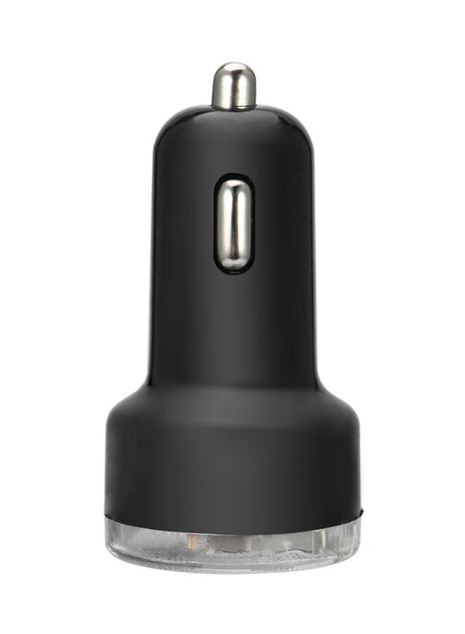 OUTAD Dual Port USB Car Charger Black - Image 1