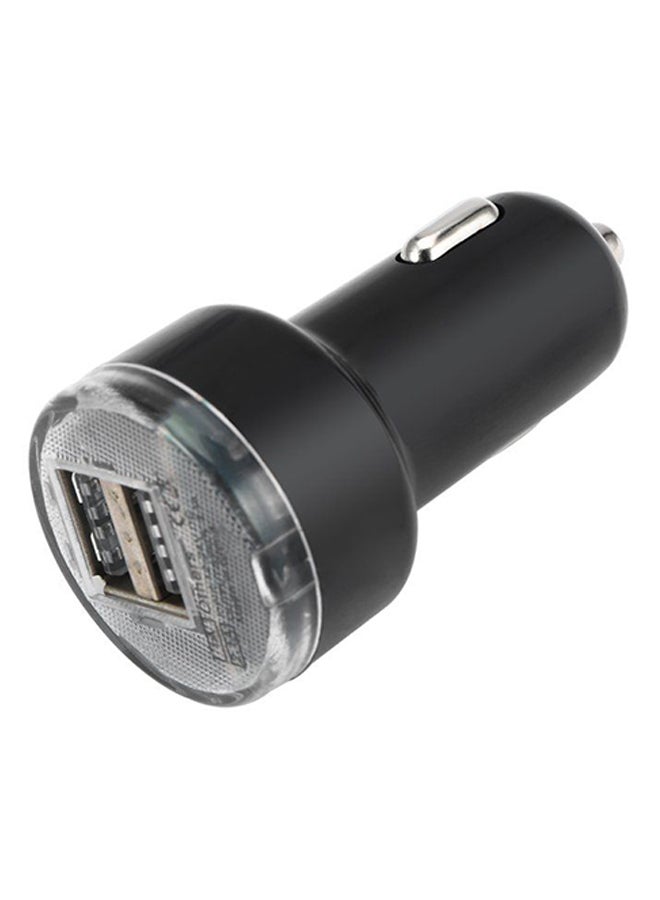 OUTAD Dual Port USB Car Charger Black - Image 2