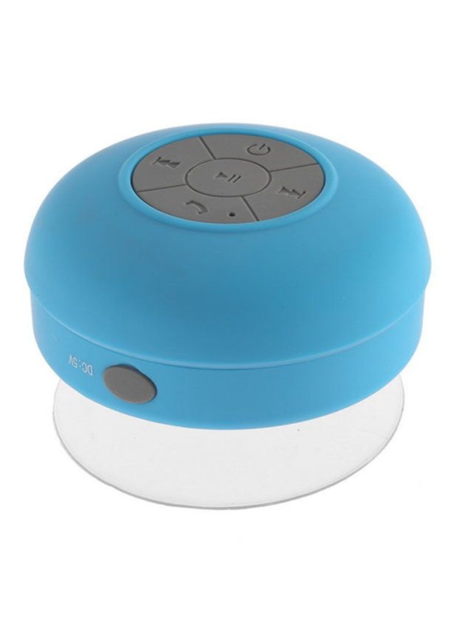 Wireless Waterproof Bluetooth Speaker With Mic Blue