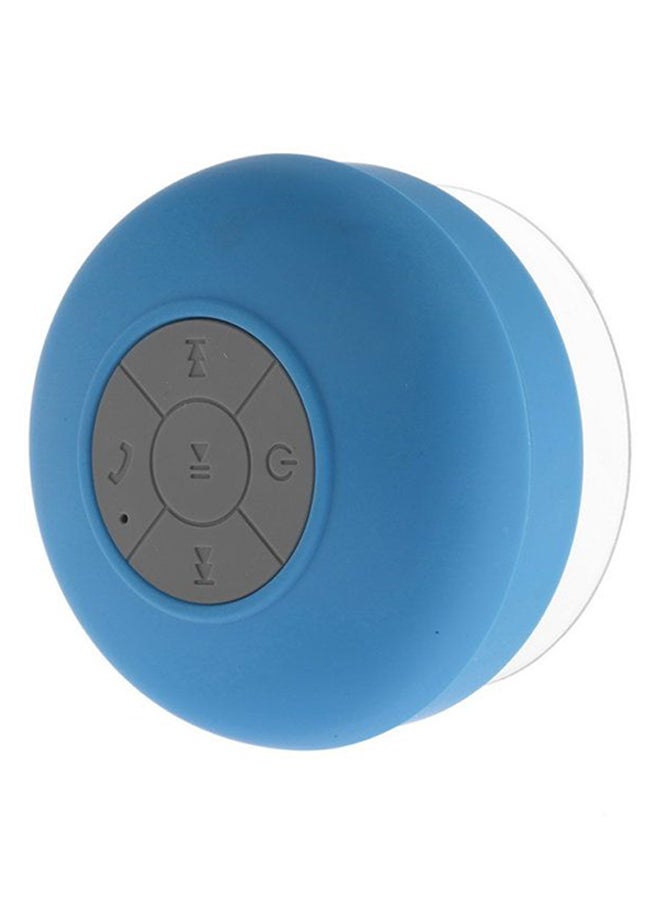Wireless Waterproof Bluetooth Speaker With Mic Blue