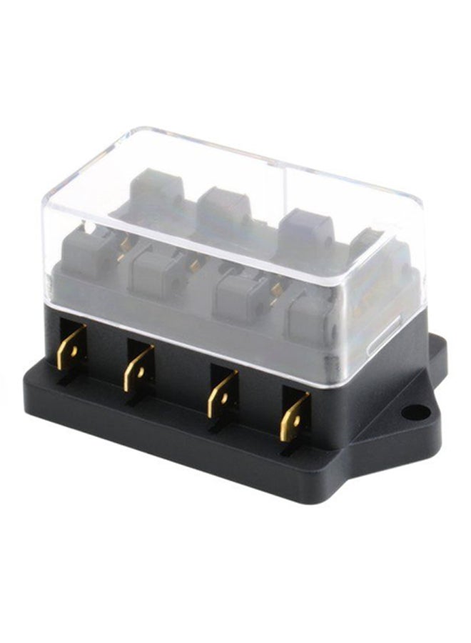 Auto Blade Fuse Box Block Holder Black