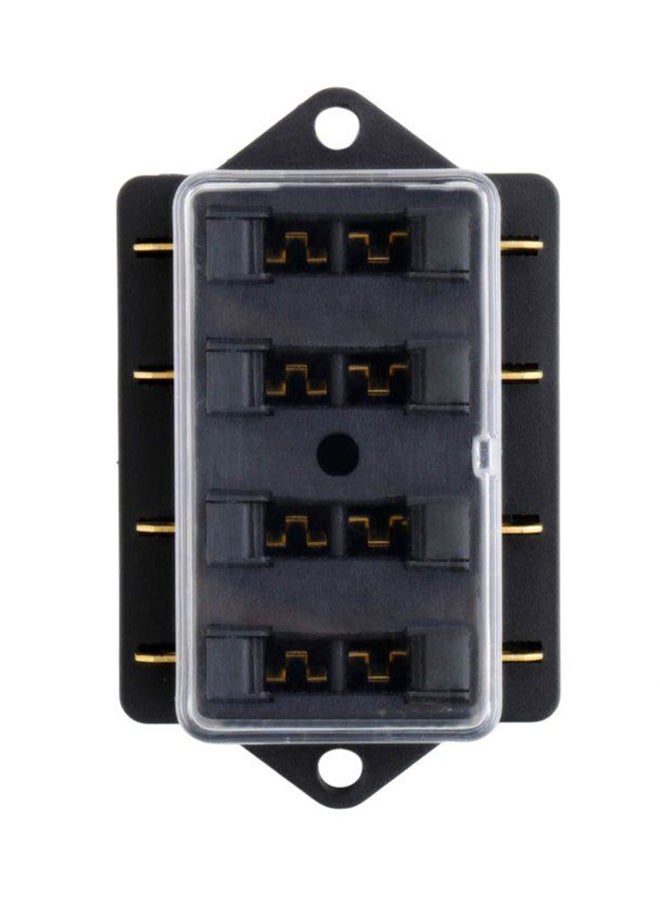 Auto Blade Fuse Box Block Holder Black