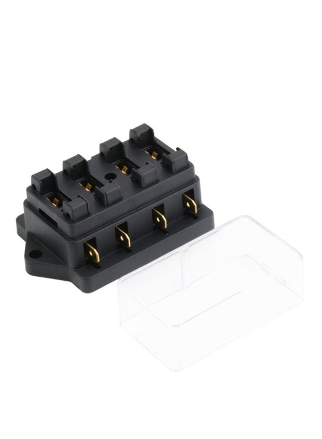 Auto Blade Fuse Box Block Holder Black