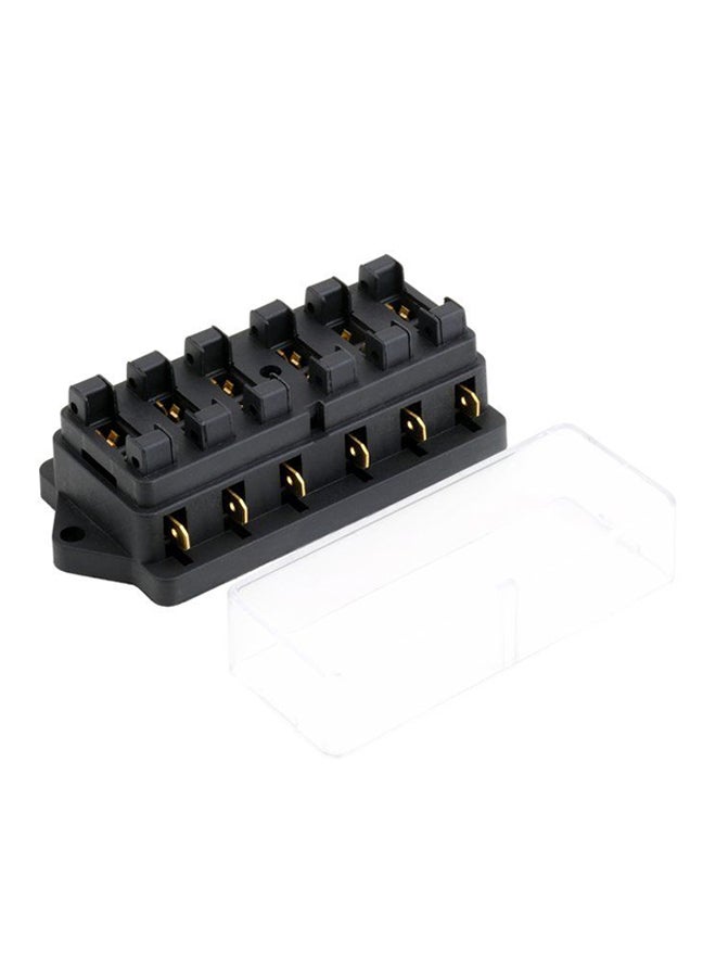 Auto Blade Fuse Box Block Holder Black
