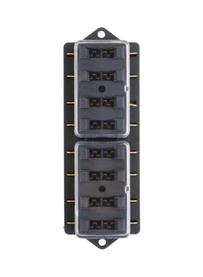 Auto Blade Fuse Box Block Holder Black