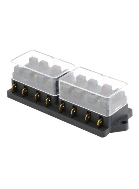 Auto Blade Fuse Box Block Holder Black