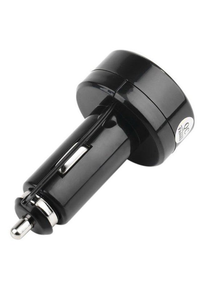 2-In-1 Car Dual Display LED Thermometer/Voltmeter/Temperature With Cigarette Lighter