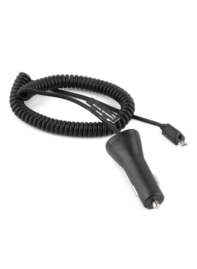 OUTAD Dual USB Car Charger With Cigarette Lighter Black - Image 1