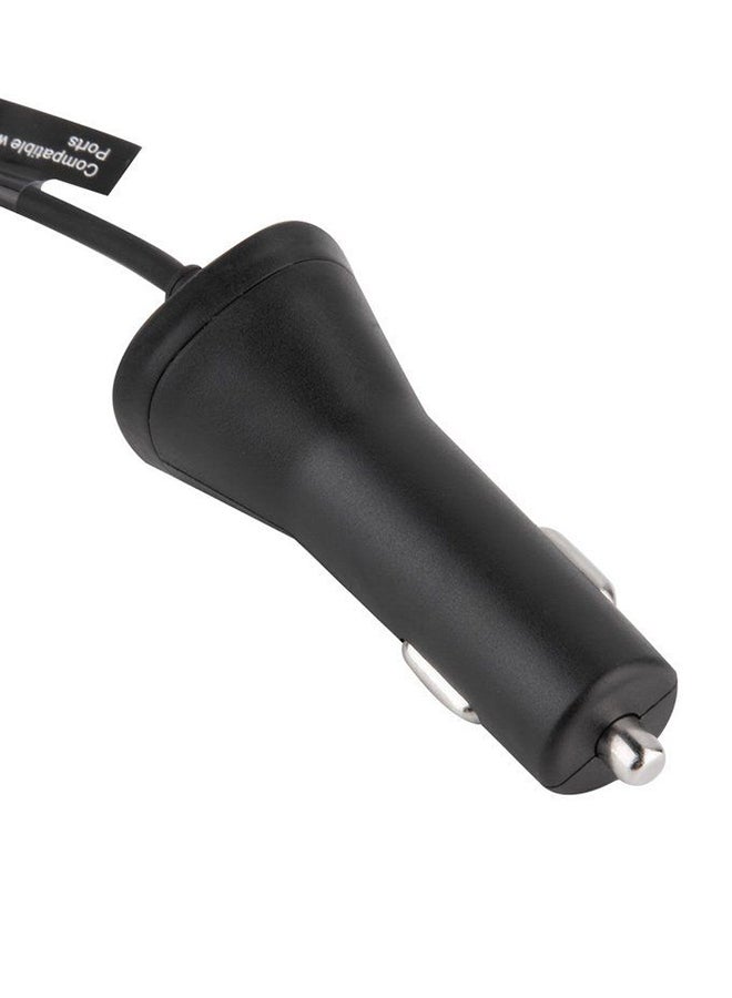 OUTAD Dual USB Car Charger With Cigarette Lighter Black - Image 3