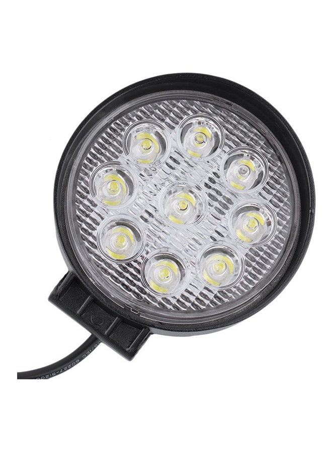 ليشب مصباح ضباب 9 LED أمامي ]دائري الشكل 27 وات للشاحنة / السيارة/ سيارة الدفع الرباعي على الطرق الوعرة - Image 2