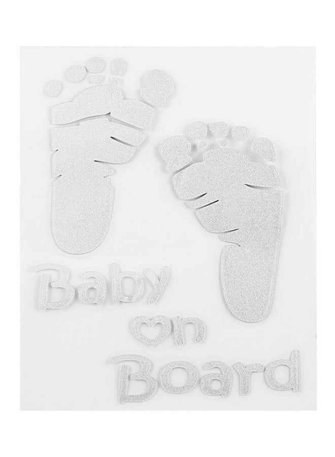 أوتاد ملصق أمان لنافذة السيارة مطبوع بعبارة «Baby On Board» - Image 1