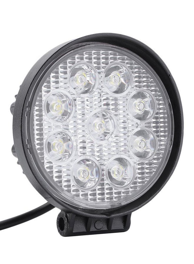 ليشب مصباح ضباب 9 LED أمامي ]دائري الشكل 27 وات للشاحنة / السيارة/ سيارة الدفع الرباعي على الطرق الوعرة - Image 4