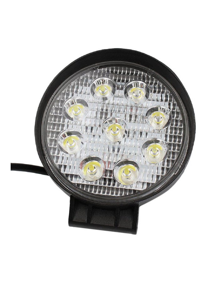 ليشب مصباح ضباب 9 LED أمامي ]دائري الشكل 27 وات للشاحنة / السيارة/ سيارة الدفع الرباعي على الطرق الوعرة - Image 1