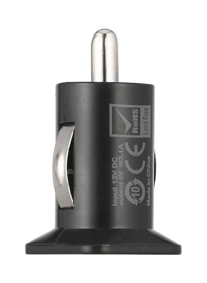 OUTAD Mini Dual Port USB Car Charger Adapter Black - Image 2