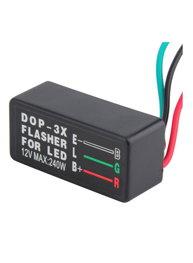 OUTAD - 3 Pin Motorcycle LED Turn Signal Light Flasher - Image 1