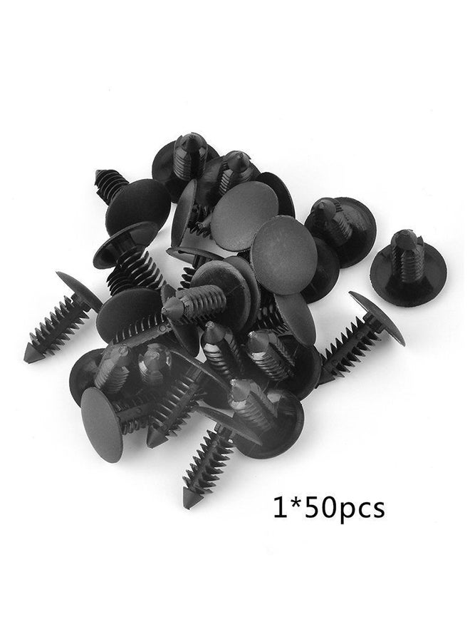 OUTAD 50-Piece Fastener Rivet Black - Image 1