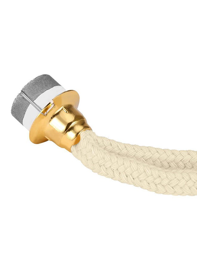 OUTAD - Replacement Fragrance Oil Lamp Wick Catalytic Burner Diffuser Aromatherapy White/Gold - Image 1
