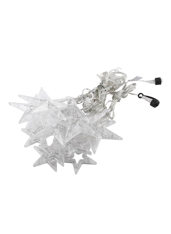 OUTAD 12 Stars LED Curtain String Lights White - Image 2