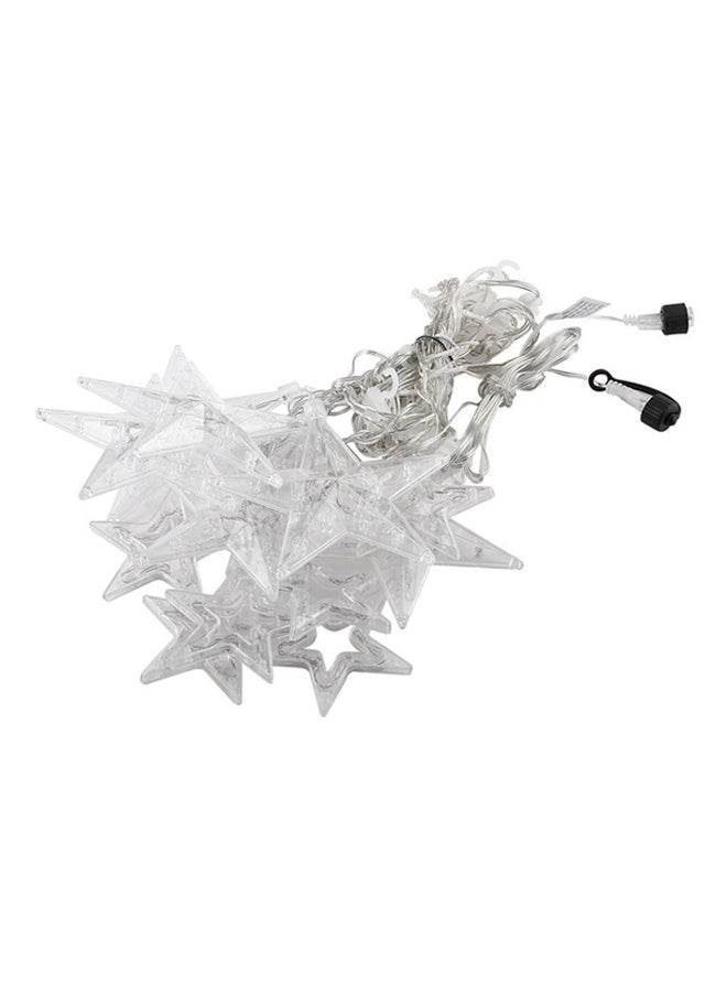 OUTAD 12 Stars LED Curtain String Lights White - Image 3