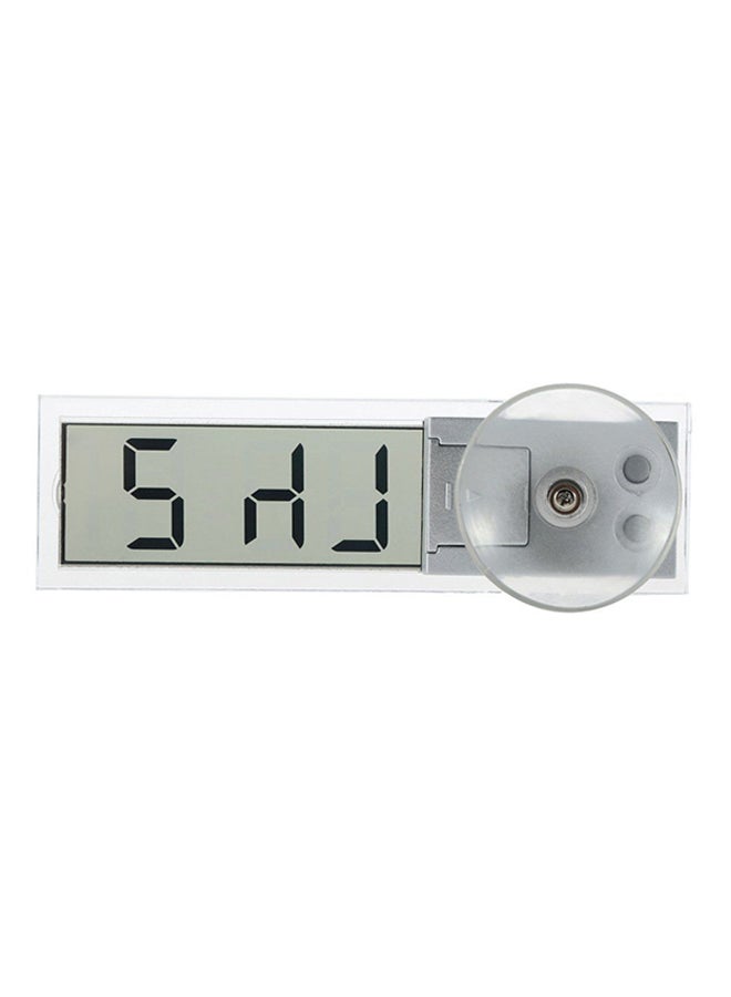 OUTAD - LCD Display Digital Electronic Clock With Sticker Silver - Image 1