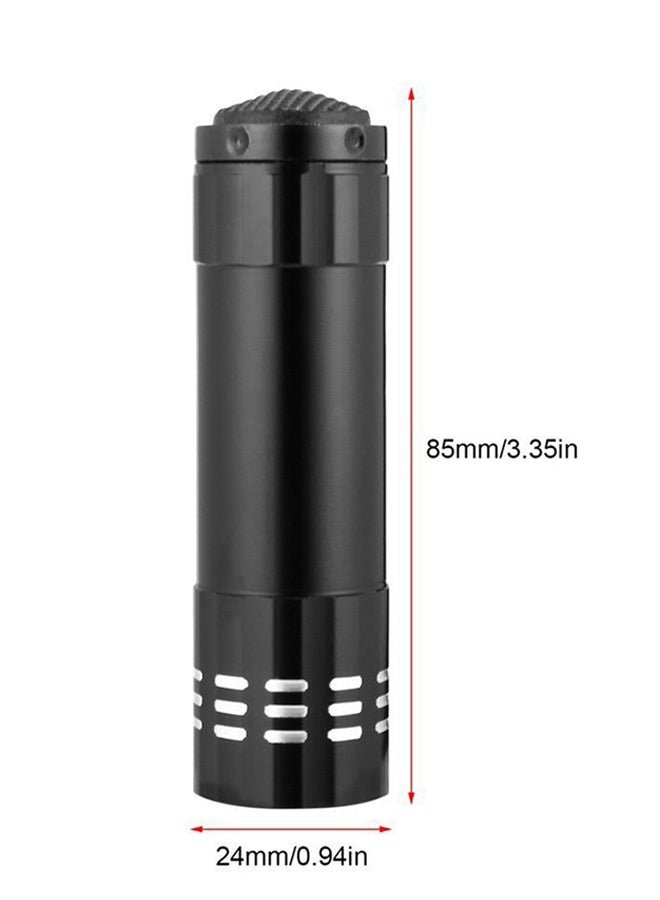OUTAD Classic 9 LED Flashlight Lamp Black - Image 1