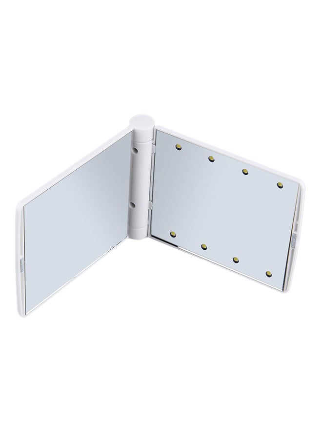 OUTAD LED Folding Makeup Mirror White 110x11x85mm - Image 5