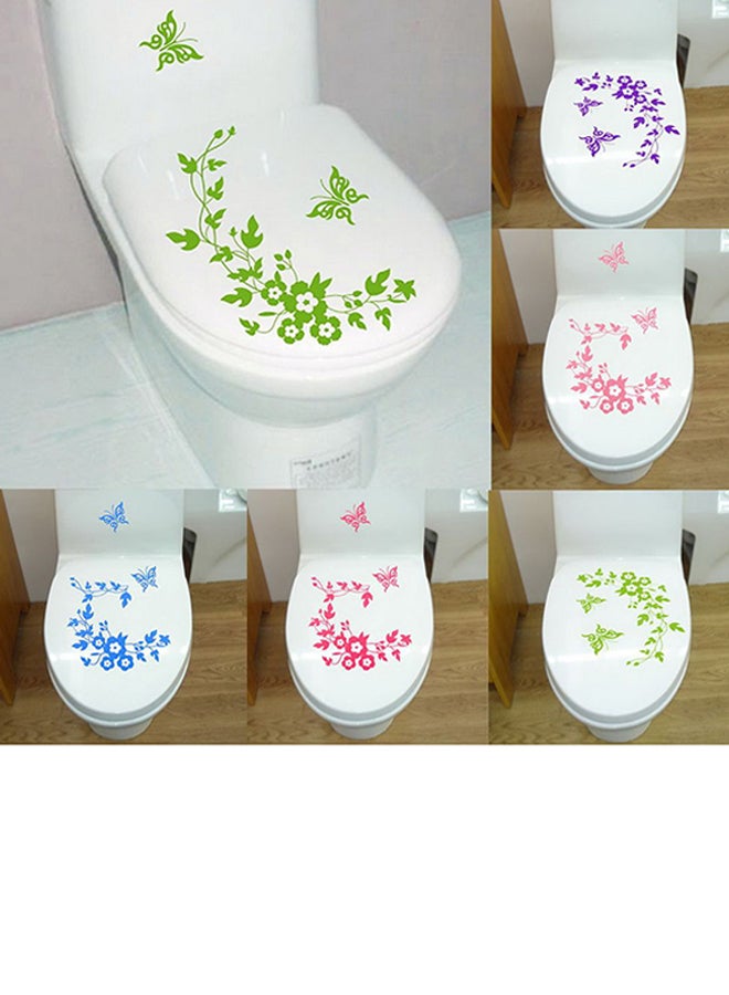 OUTAD Multipurpose Butterfly Flower Decorative Sticker Blue - Image 3