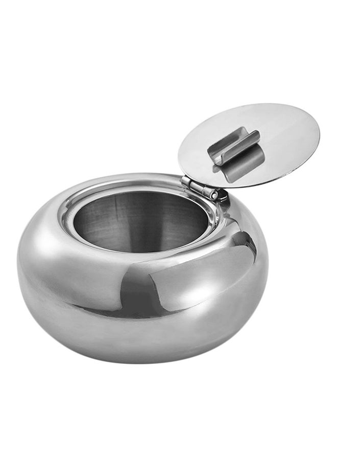 Generic Portable Stainless Steel Cigarette Ashtray Silver  - Image 2