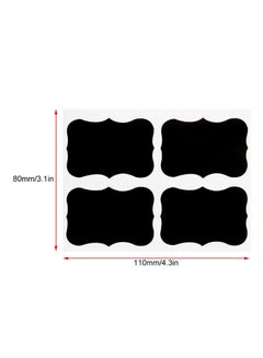 OUTAD 36-Piece Kitchen Jar Chalkboard Sticker Set Black 49x34mm  - Image 3