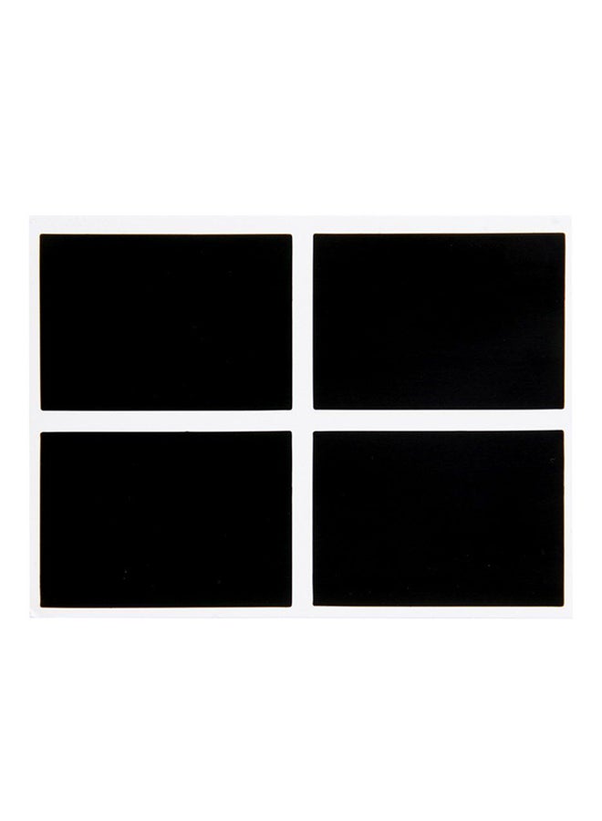 OUTAD 36-Piece Kitchen Jar Chalkboard Stickers Set Black - Image 4