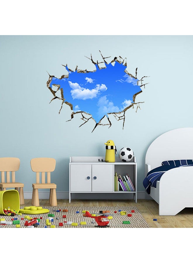 أوتاد ملصق حائط بتصميم مجسم ومبتكر وثلاثي الأبعاد أزرق  - Image 2