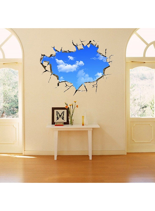 أوتاد ملصق حائط بتصميم مجسم ومبتكر وثلاثي الأبعاد أزرق  - Image 3