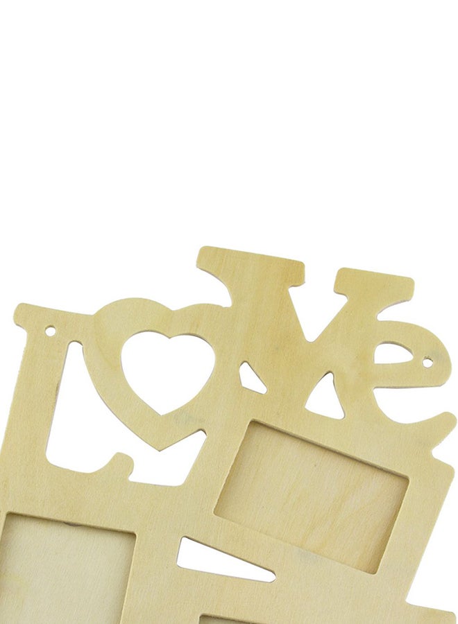 أوتاد إطار صورة خشبي مُفرغ هولو لاف متعدد الألوان - Image 3