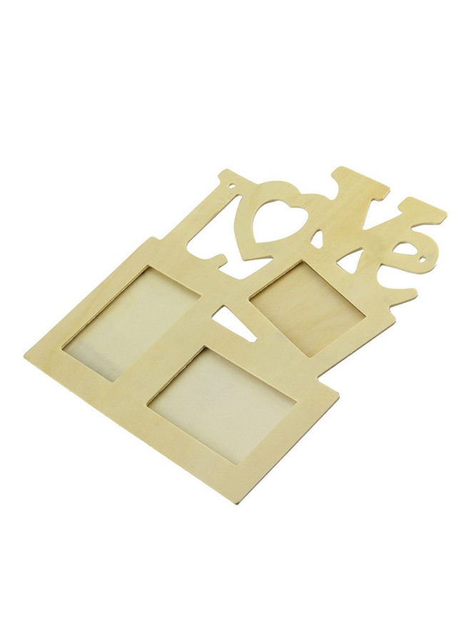 أوتاد إطار صورة خشبي مُفرغ هولو لاف متعدد الألوان - Image 1