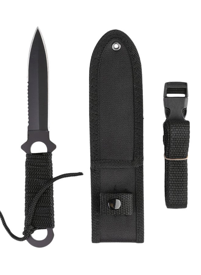 OUTAD Pointed Arc Head Outdoor Survival Straight Pocket Knife  - Image 1
