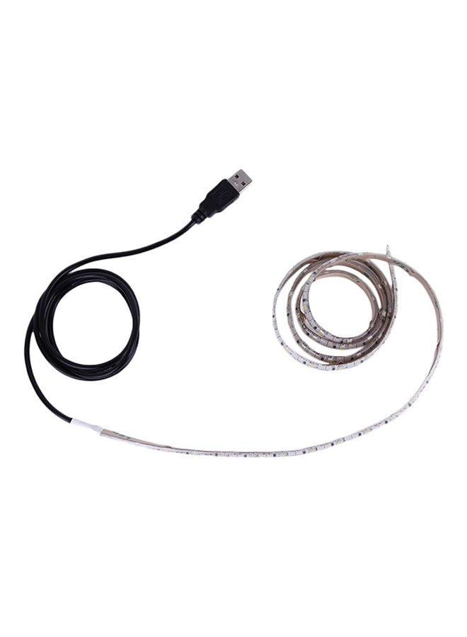 OUTAD Ultra-Bright Waterproof 60 LED Flexible USB Strip Light White - Image 1