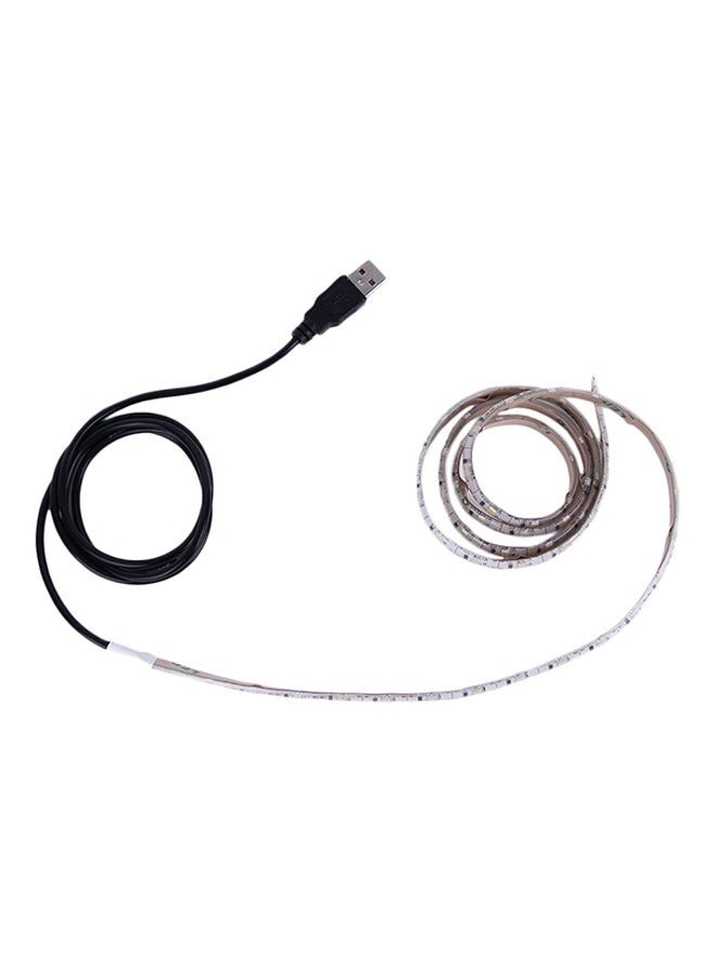 OUTAD Ultra-Bright Waterproof 60 LED Flexible USB Strip Light Warm White - Image 1