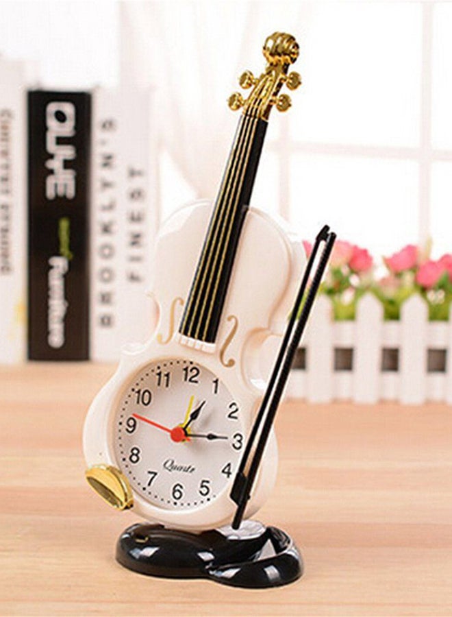 OUTAD Modern Unique Instrument Quartz Alarm Clock White - Image 2