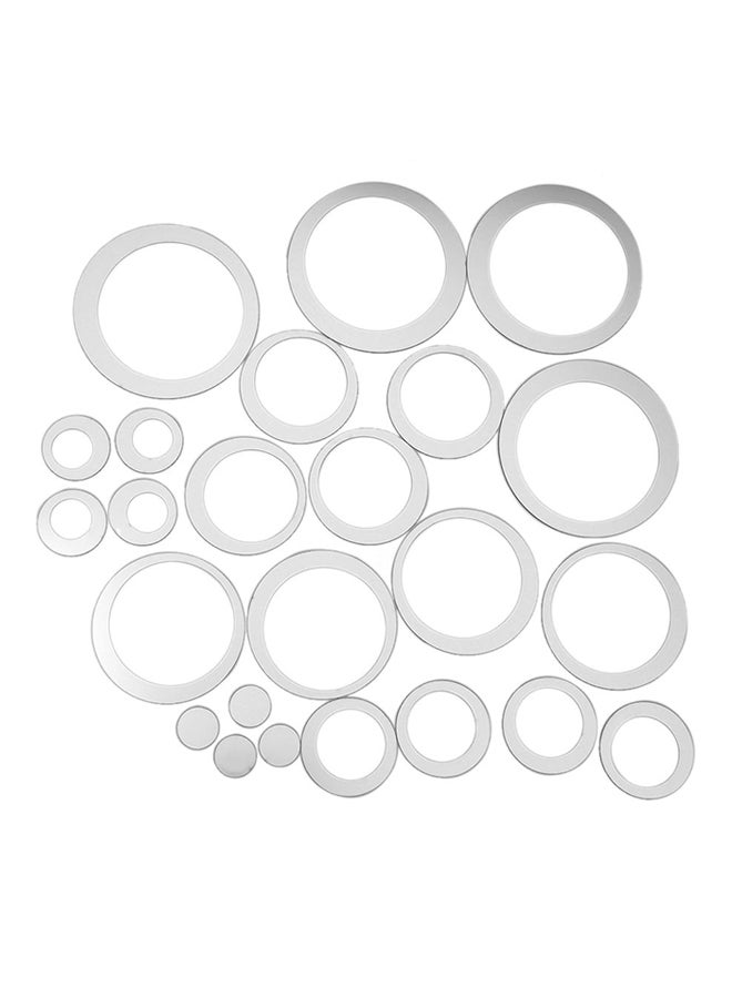 OUTAD Modern 3D Wall Stickers Silver - Image 1