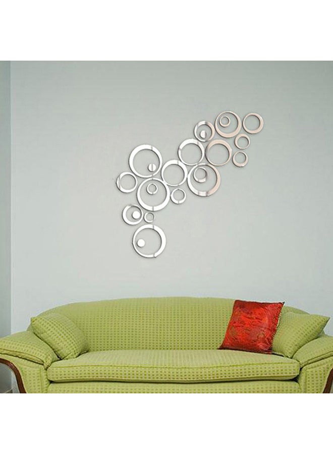 OUTAD Modern 3D Wall Stickers Silver - Image 3