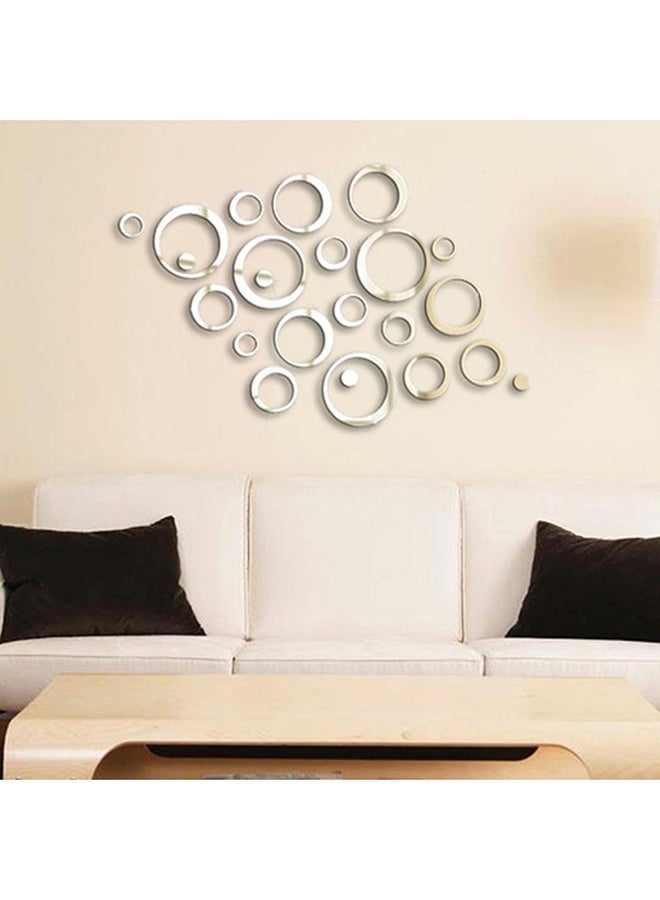 OUTAD Modern 3D Wall Stickers Silver - Image 4