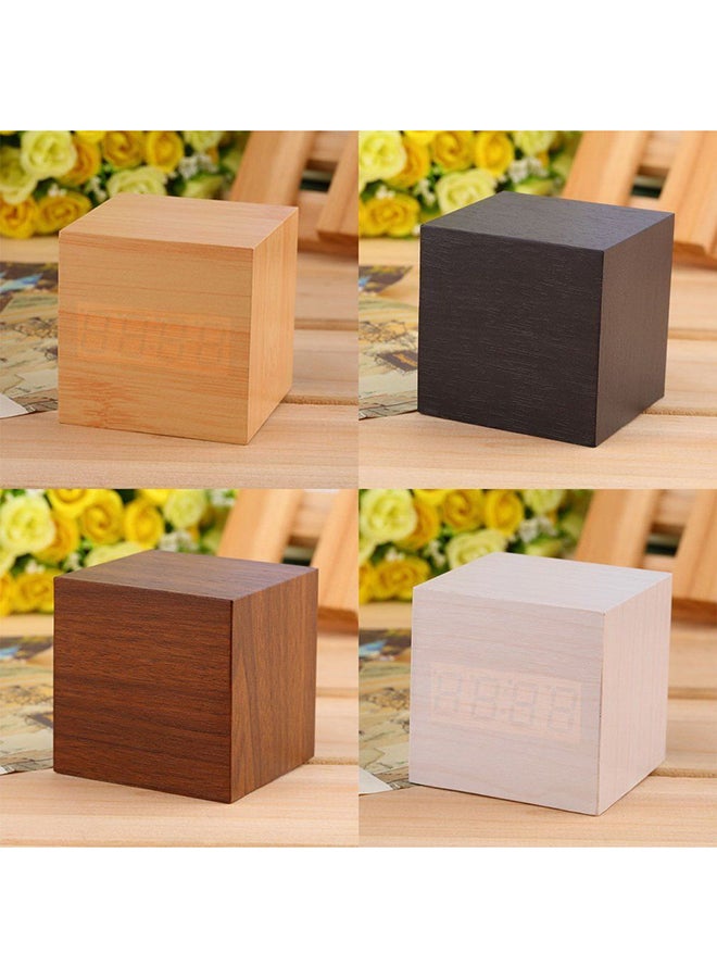 Digital LED Alarm Clock Brown
