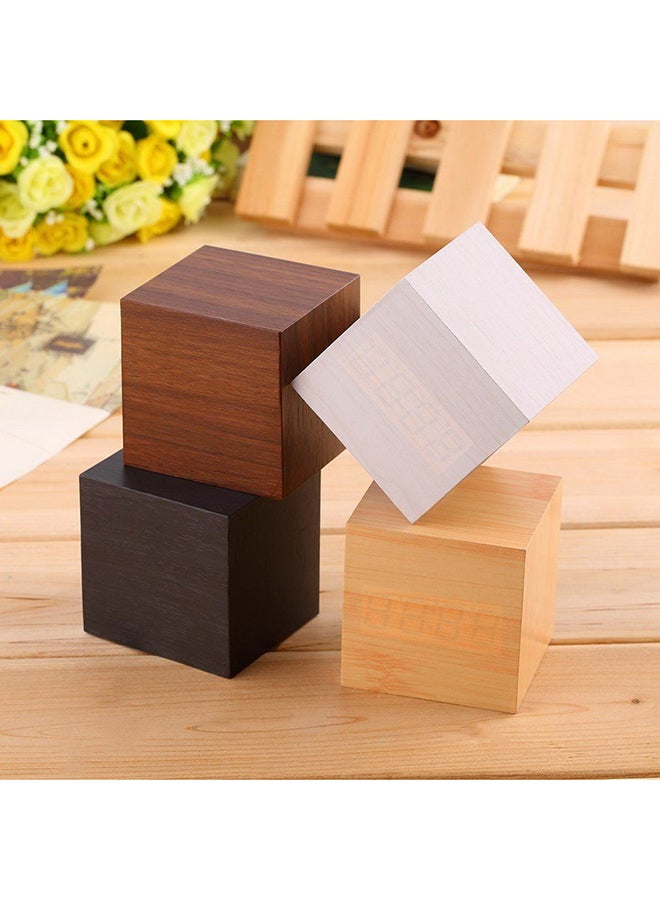 Digital LED Alarm Clock Brown
