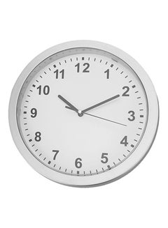 أوتاد ساعة حائط بعقارب ذات تصميم دائري أبيض  - Image 1