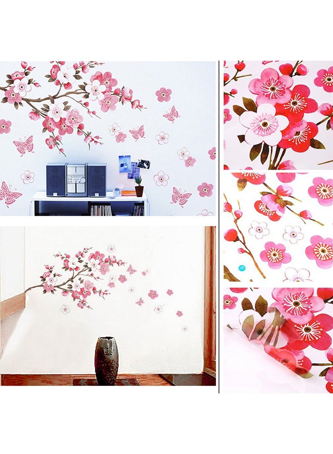 OUTAD Removable Flower Butterfly Wall Sticker Multicolour - Image 3