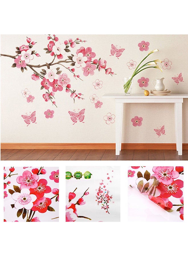 OUTAD Removable Flower Butterfly Wall Sticker Multicolour - Image 4