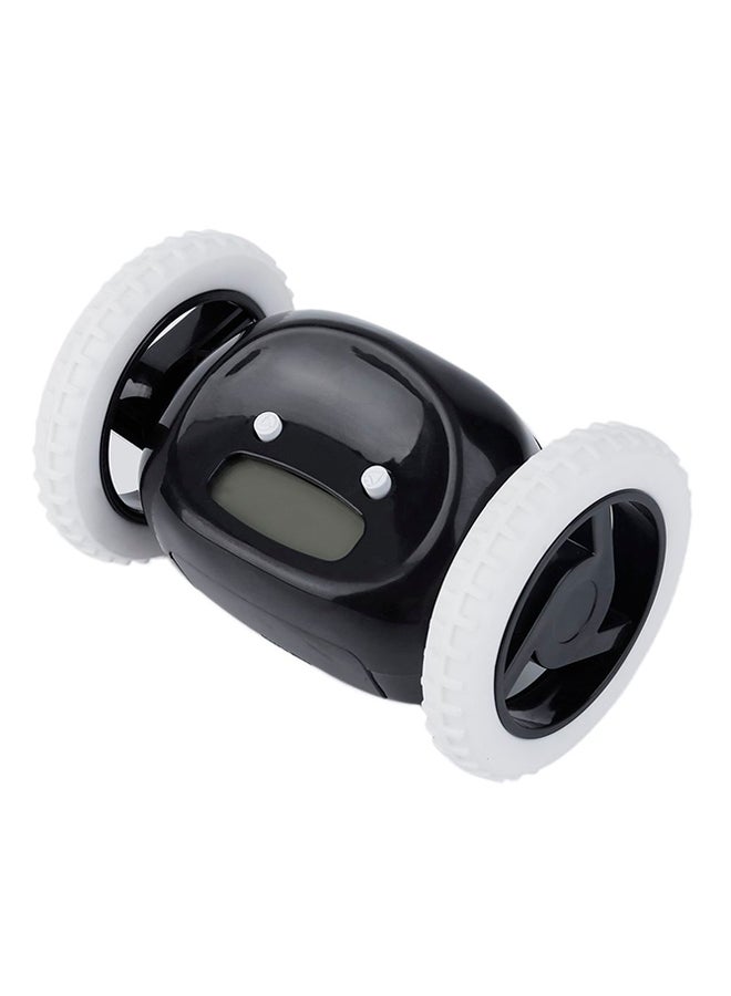 OUTAD - Creative Design LCD Display Running Alarm Clock Black/White - Image 1